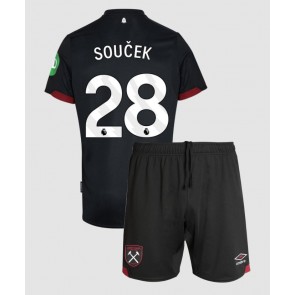 West Ham United Tomas Soucek #28 Gostujuci Dres za Dječji 2024-25 Kratak Rukavima (+ kratke hlače)